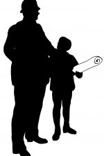 Human Silhouette 7 - Constable and Boy
