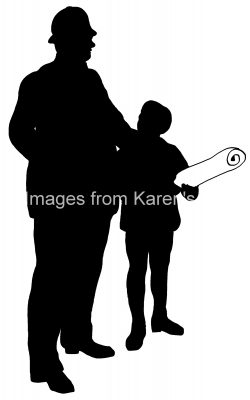 Human Silhouette 7 - Constable and Boy