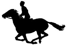 Racehorse Silhouette 9