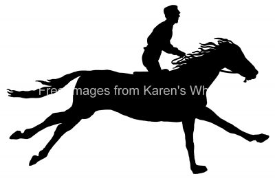 Racehorse Silhouette 1