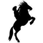 Rearing Horse Silhouettes 7