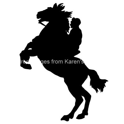 Rearing Horse Silhouettes 3