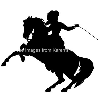 Rearing Horse Silhouettes 5
