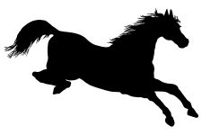 Horse Silhouette Image 1