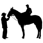 Horse Silhouettes 9 - Jockey and Owner