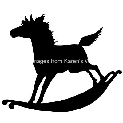 Horse Silhouettes 15 - Silhouette Rocking Horse