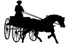 Carriage Silhouettes 1 - Horse and Carriage