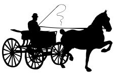 Carriage Silhouettes 5 - Horse Drawn Carriage