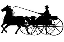 Carriage Silhouettes 8 - Horse and Wagon Picture