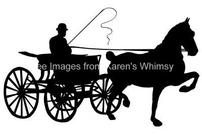 Carriage Silhouettes 5 - Horse Drawn Carriage