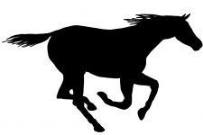 Horse Silhouette Clip Art 15 - Images of Horses Running