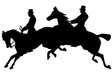 Horse Silhouette Clip Art 7 - Pictures of Horse Riding