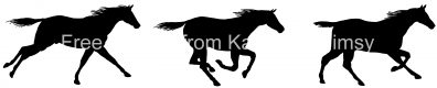 Horse Silhouette Clip Art 15 - Images of Horses Running