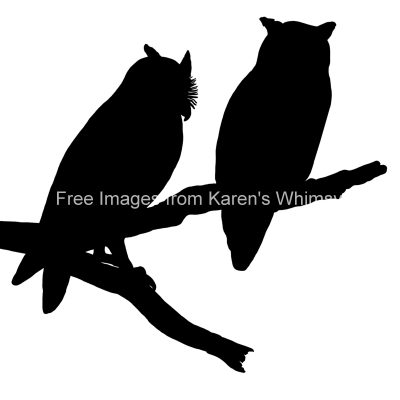 Bird of Prey Silhouette 9 - Silhouette Images of Owls