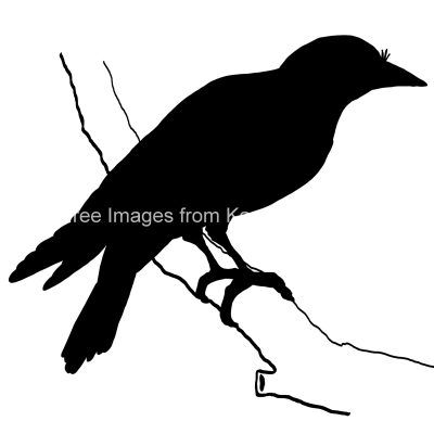 Simple Bird Silhouette 4 - Black Bird Silhouette