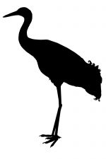 Silhouette Bird 11 - Crane Bird Silhouette