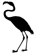 Silhouette Bird 6 - Flamingo Silhouette Image