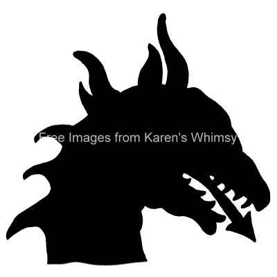 Dragon Head Silhouette 5