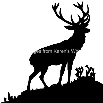 Deer Silhouette 4
