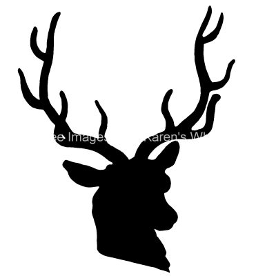 Deer Head Silhouette 1