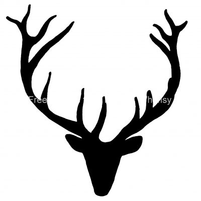 Deer Head Silhouette 4