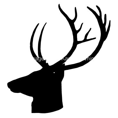 Deer Head Silhouette 5
