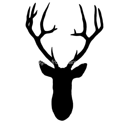 Deer Head Silhouette 6