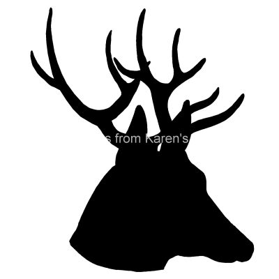 Deer Head Silhouette 7