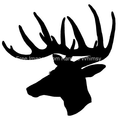 Deer Head Silhouette 9