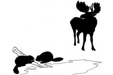 Moose Silhouette 6