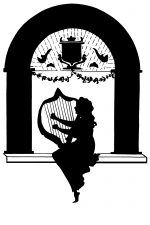 Free Silhouette Images 11 - Girl Playing a Harp