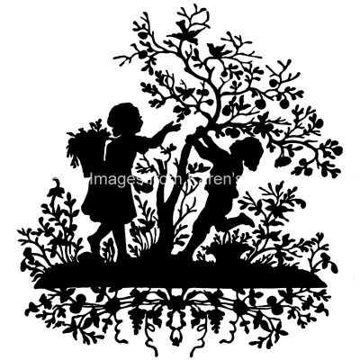 Silhouette Designs 13 - Shaking Fruit from Tree