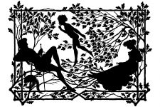 Images of Silhouettes 1 - Resting Beneath a Tree