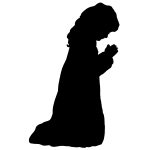 Prayer Silhouette 4 - Silhouette of Girl Praying