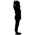 Prayer Silhouette 5 - Praying Girl Silhouette