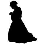 Prayer Silhouette 9 - Praying Woman
