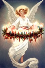 Christmas Angel Images 1 - Angel Holding Garland