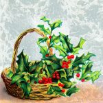 Christmas Holiday Pictures 5 - Basket Of Holly