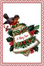 Christmas Designs 7 - Robin on a Bell