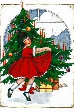 Christmas Tree Clipart 1 - Girl Dancing