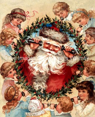 Santa Claus Images 6 - Listening to Children