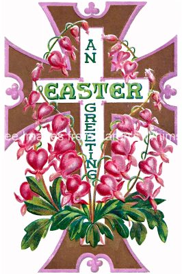 Happy Easter Wishes 1 - Lilies and Cross
