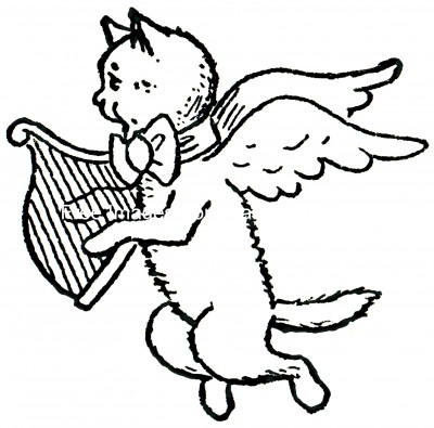 Cat Images 3 - Musical Angel Cat
