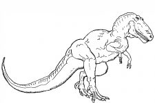 Free Dinosaur Coloring Pages 1