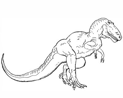 Free Dinosaur Coloring Pages 1