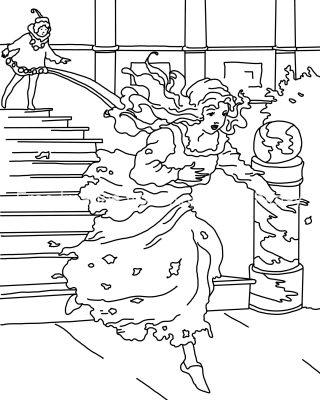 Cinderella Coloring Pages 10