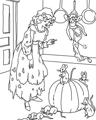 Cinderella Coloring Pages 6