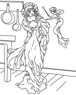 Cinderella Coloring Pages 7