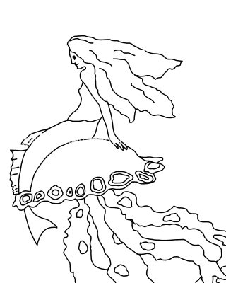 Mermaid Coloring Pages 8