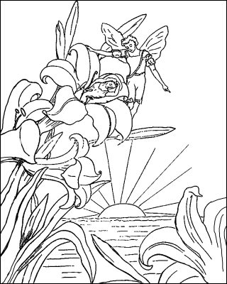 Fairy Coloring Pages 1